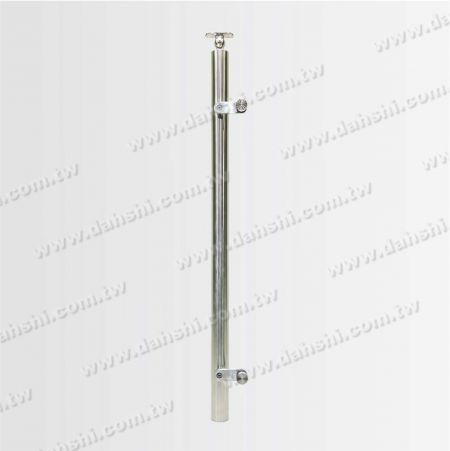 Unilateral platform glass clip column wihtout base